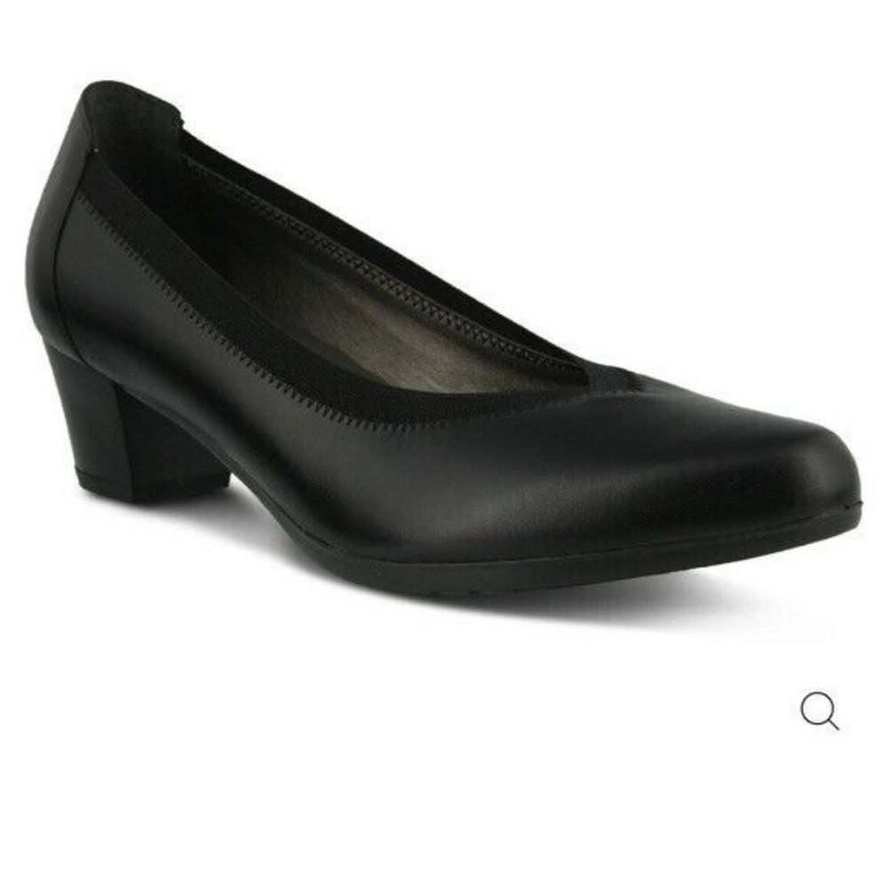 SABETI SPRING STEP BLACK LEATHER PUMPS SIZE 41 /10M new with tags